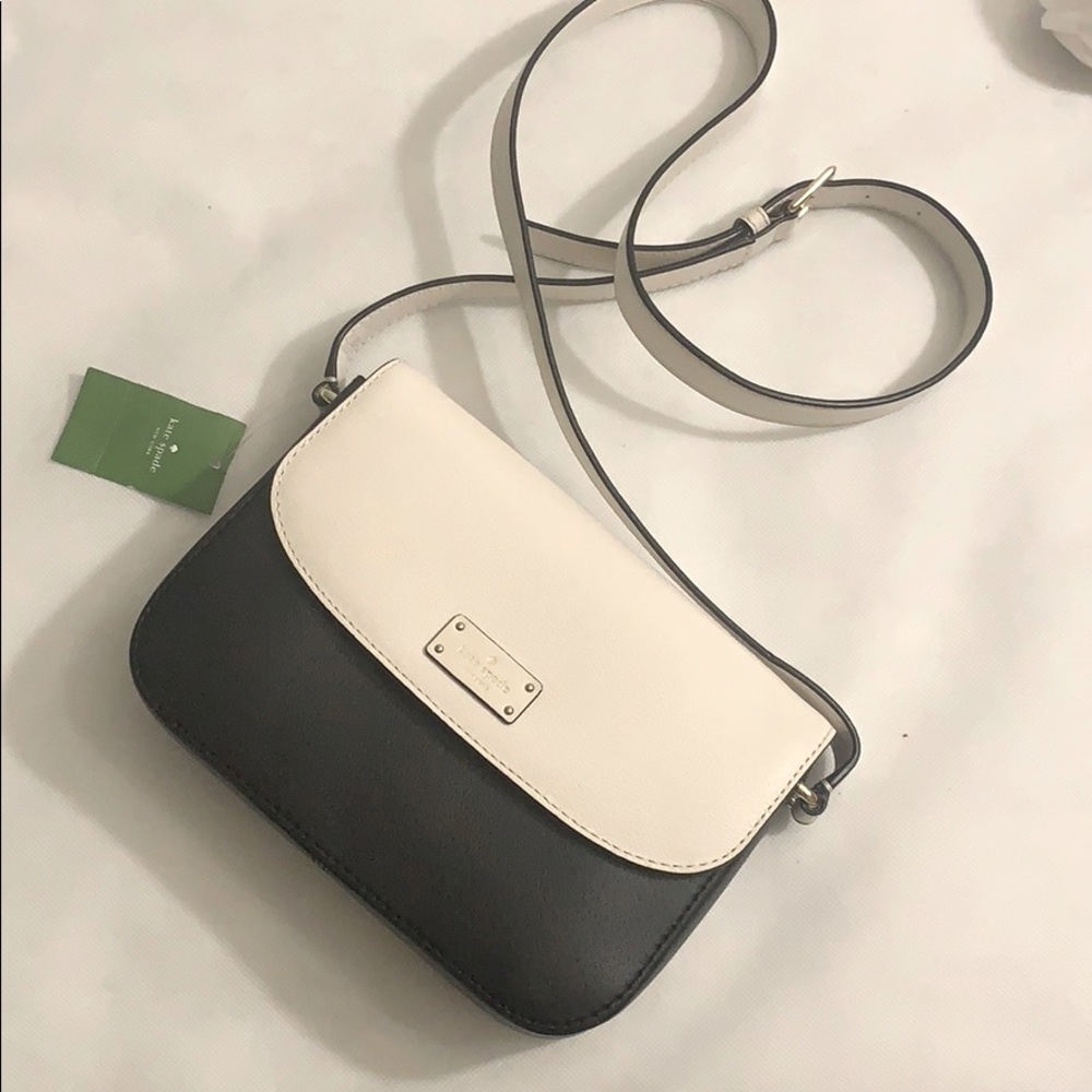 Kate Spade Black and White Crossbody with tag